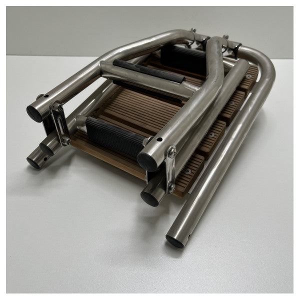 Плавальна платформа Lalizas 210 мм з нержавіючої сталі з 3-ступінчастою драбиною для плавання - 6955-210