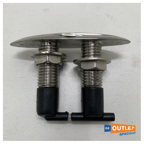 オールパ ステンレススチール製開閉式ボールダー 126 x 64 mm - 072250