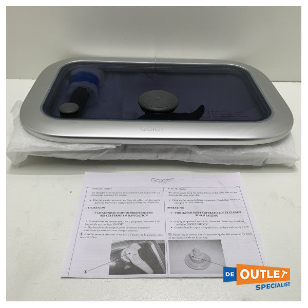 Алюмінієвий палубний люк Goiot Opal 20 347 x 202 мм - 73115503