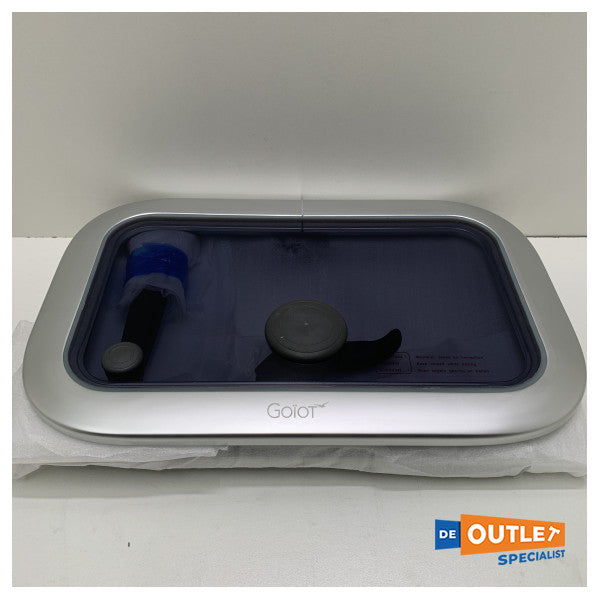 Portinhola de alumínio Goiot Opal 20 347 x 202 mm - 73115503