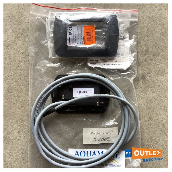 Контролен панел за тоалетна Planus Slim, черен, 24V - QC-003