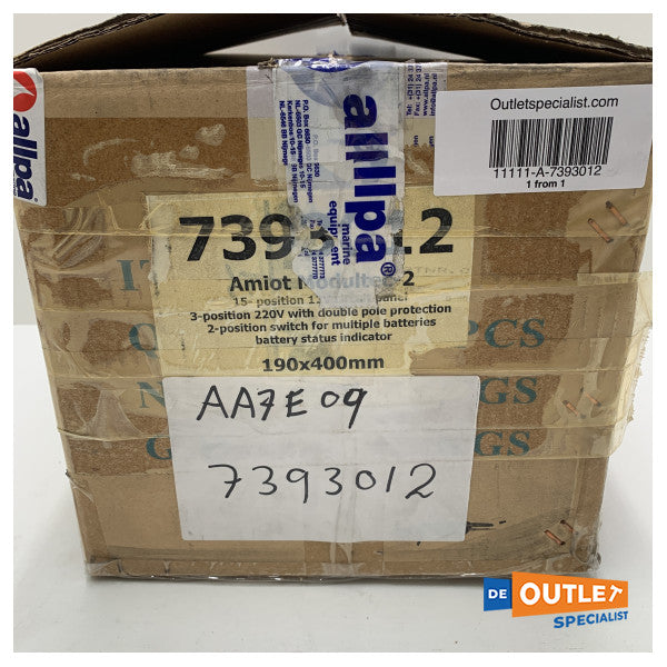 Amiot Modultec 2 15 yollu elektrik anahtar paneli 12 / 230V