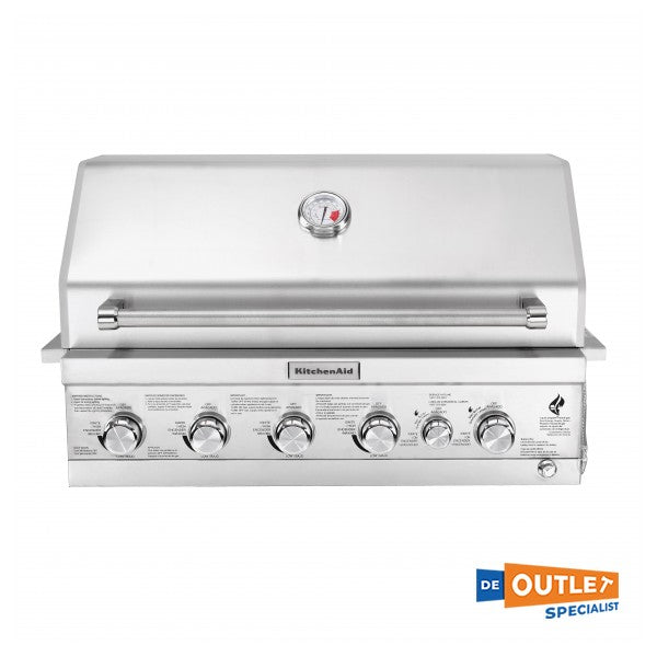 KitchenAid 4 gözlü paslanmaz çelik gazlı barbekü 90 cm 740-0781