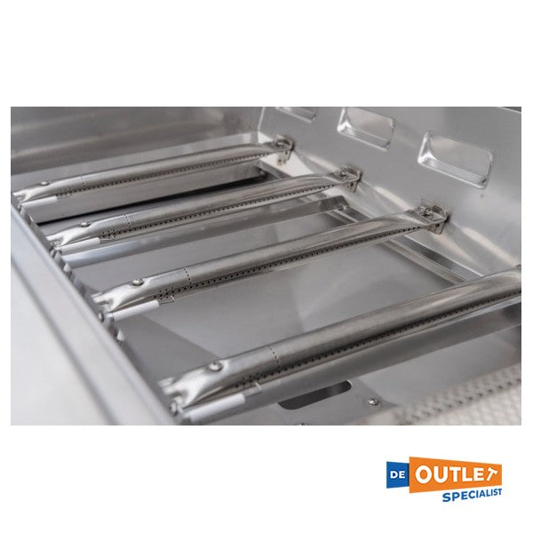 KitchenAid 4 gözlü paslanmaz çelik gazlı barbekü 90 cm 740-0781