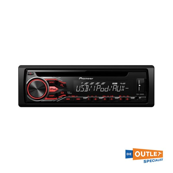 Pioneer DEH -2800I Radju tal-Karozza - DIN / USB / CD RED