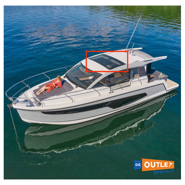 Sunroof tal-Ħġieġ Lewmar iffissat bil-qafas 234 x 123 cm - 79047700