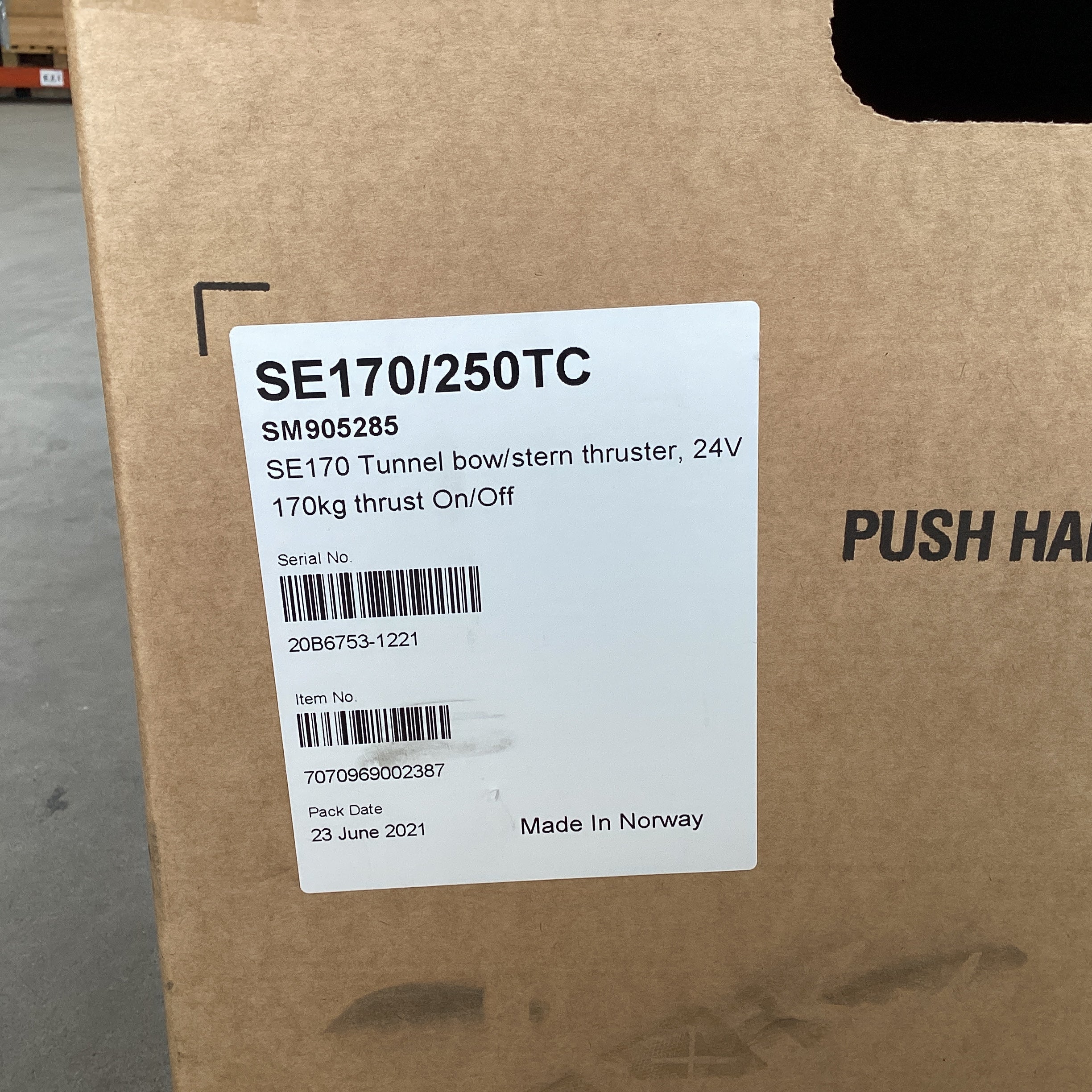 Side Power SP155TC sähkömoottori keulapotkuriin 24V