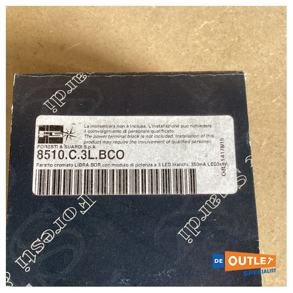 Foresti Suardi Libra Borealis Adjustable Downlight Spot Chrome 12/24V