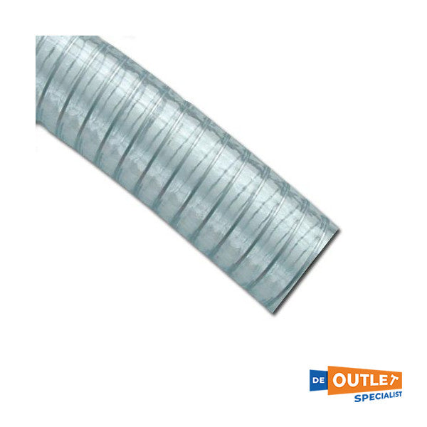 Шланг для води Allpa 30 метрів 40 x 50 мм зі спіраллю прозорий - 864050