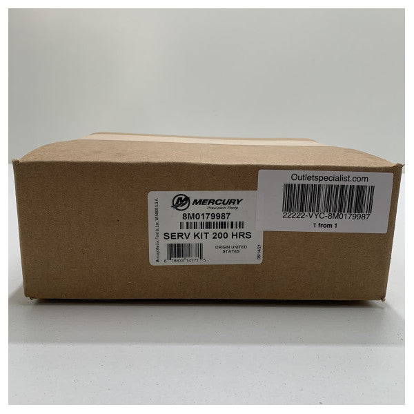 Комплект для обслуговування підвісного човнового двигуна Mercury V12 600 к.с. 200 годин - 8M0179987 - 8M0179987