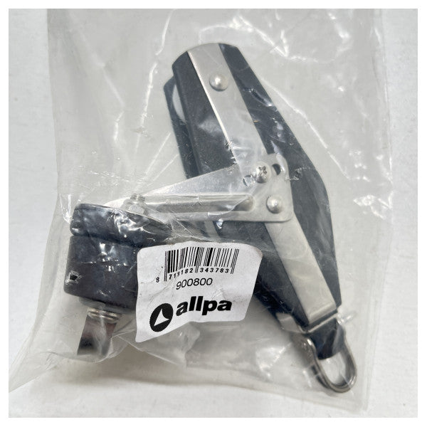 Allpa plastic violin block with clamp black 10 mm line - 900800