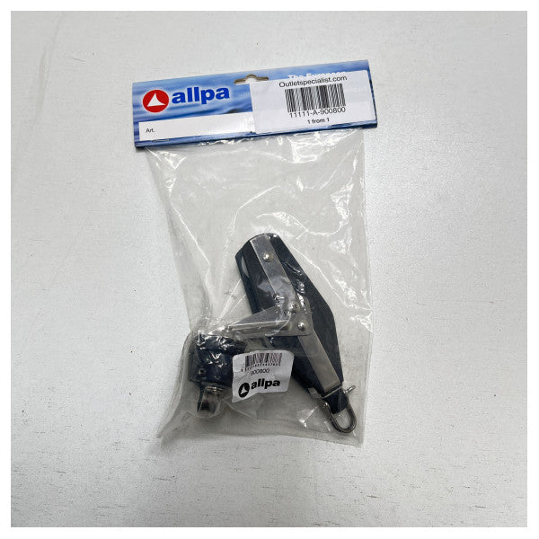 Allpa plastic violin block with clamp black 10 mm line - 900800