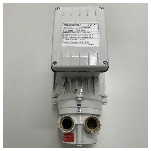 Gianneschi ACB 61 G самозасмукваща бронзова помпа за течности 230V