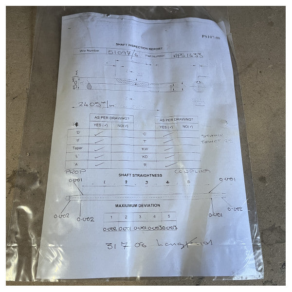 Teignbridge Duplex Squiler Shaft 50 mm | 2405 mm b'tipa grassa - anodu - APS1433