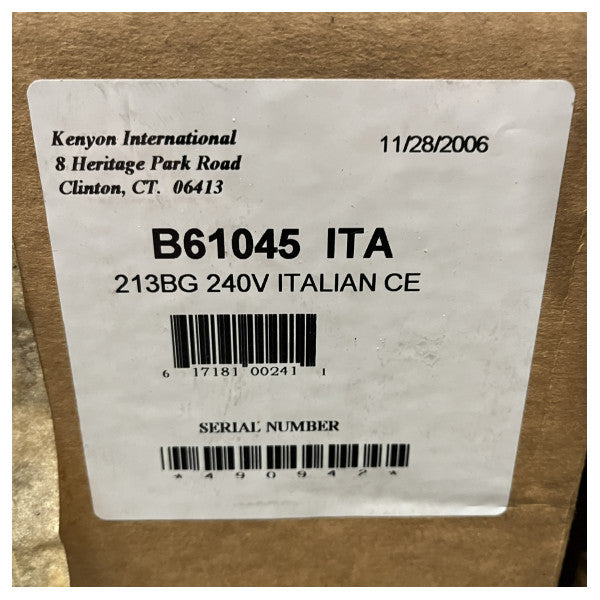 Fogão elétrico a álcool Kenyon com queimador simples 230V - B61045