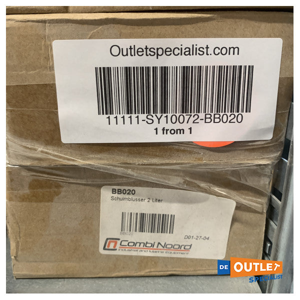 Combinoord 2-liters skumslukker type A - B og F - BB020