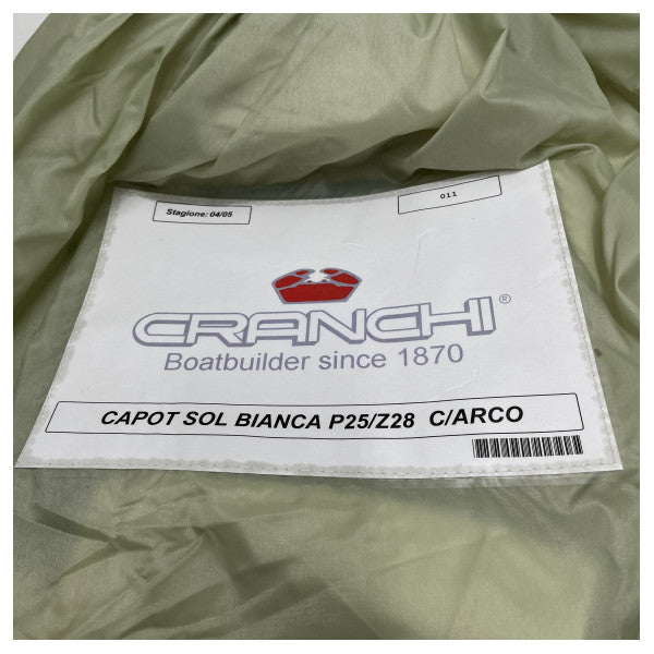 Cranchi Perla 25 Canvas Cockpit Cover White Year 2004 - 2005