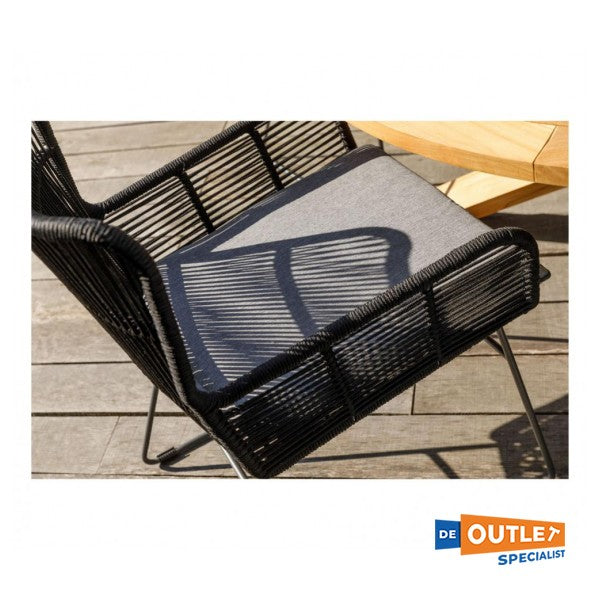 Exotan Grace spisebordsstol antracit med reb