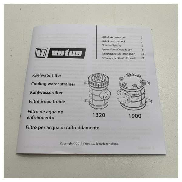 Vetus tat-Tip 1320 filtru tal-ilma baħar 38 mm - FTR132038