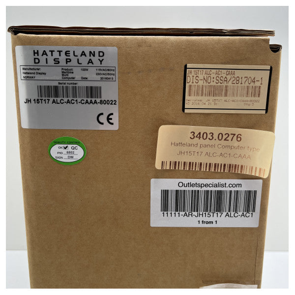 شاشة Alphatron Hatteland AlphaScreen 15 15 بوصة البحرية 230 فولت - JH15T17