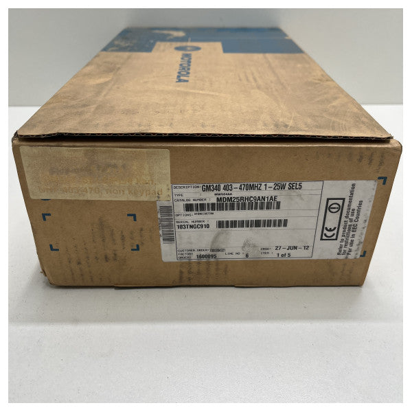MOTOROLA 2 -VEI RADIO GM340 UHF - MDM25RHC9AN1AE