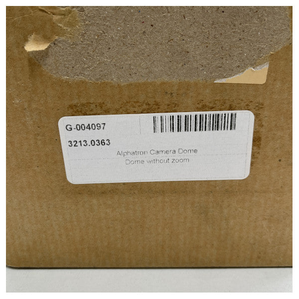 Cupola per telecamera CCTV Alphatron FTA in acciaio inox TUP-C1 - 3213.0363