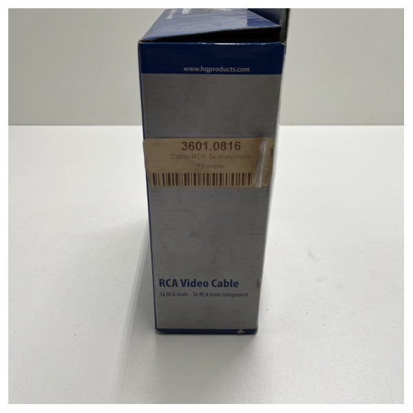 Cabo HQ RCA triplo-macho - macho 15 metros - HQSV-320-15