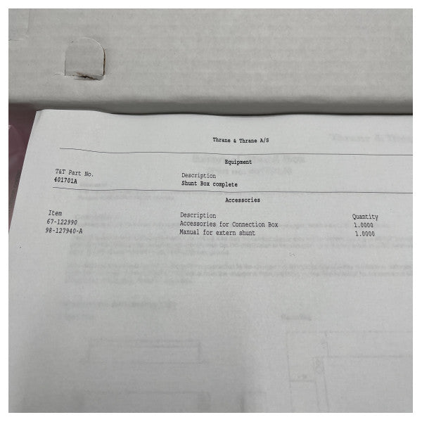 Кутията за шунт на Sailor в комплект S-401701A