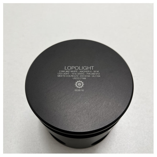 مصباح ملاحة لوبولايت المرساة الضوئي 360ø أبيض اللون أسود الغلاف - 200-012-PRO