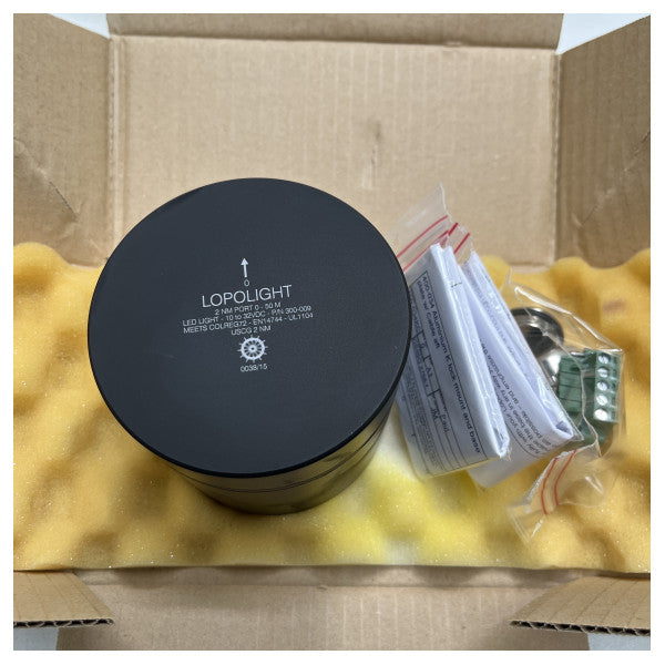 Lopolight babordssida RED navigationsljus 2 nm svart - 301-009-PRO