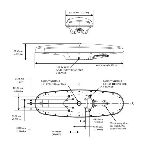 Comnav G2 GNSS satellit NMEA gps kompas - 21220001