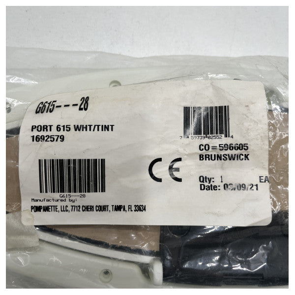 Bomar G615---28 öppningsbar eclipse porthole vit