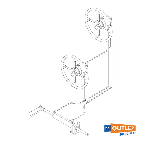 Mavimare hydraulisk rattpumpssats för dubbelstyrsystem - GE 30 DS