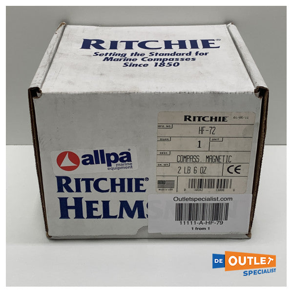 Ritchie Helmsman HF-79 πυξίδα χωνευτής τοποθέτησης