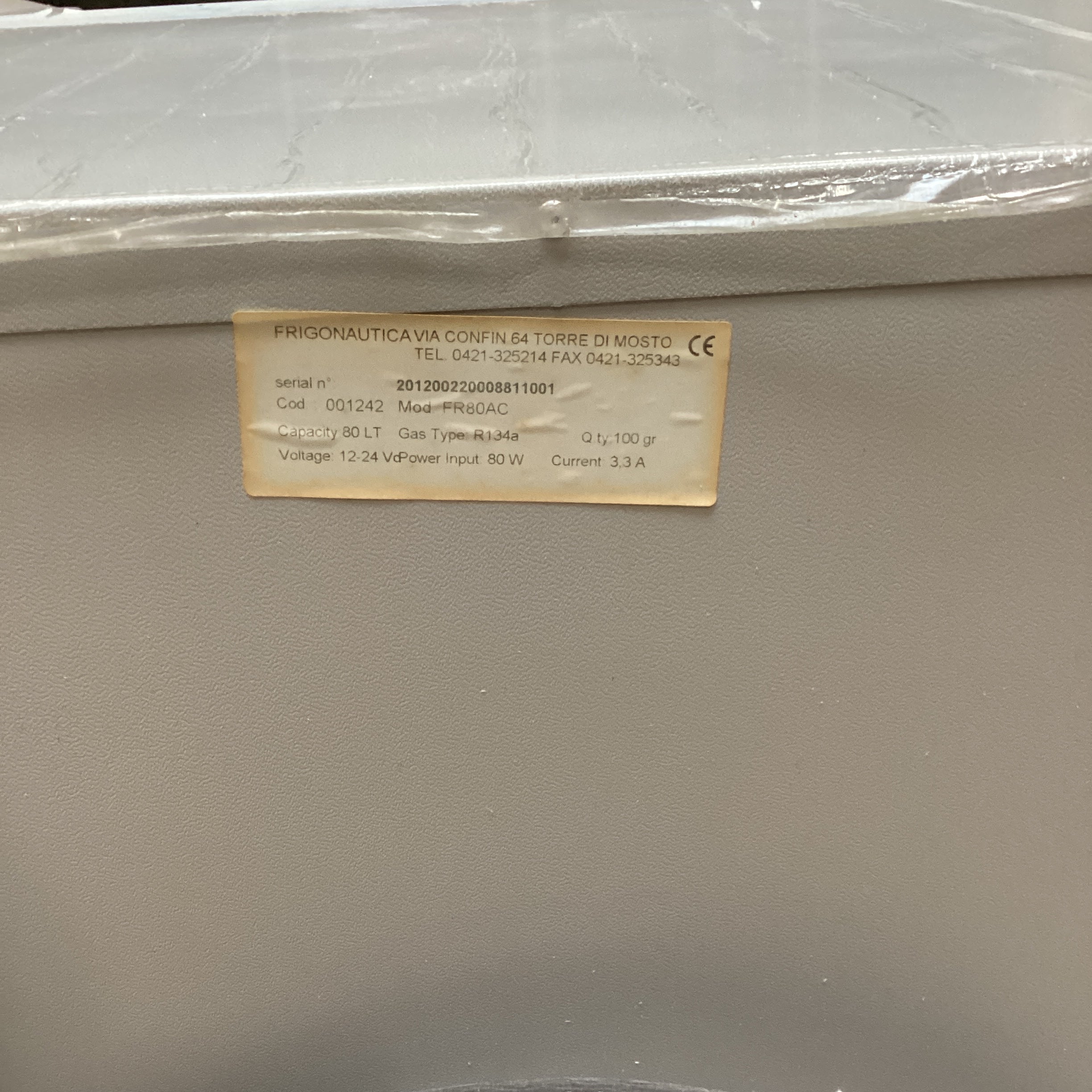 Frigonautica FR80AC 80L kompressorkøleskab i rustfrit stål inklusive fryser