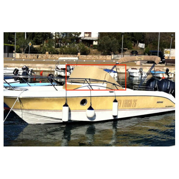 Sessa Marine Key Largo 26 capa de piloto bege - KL26C