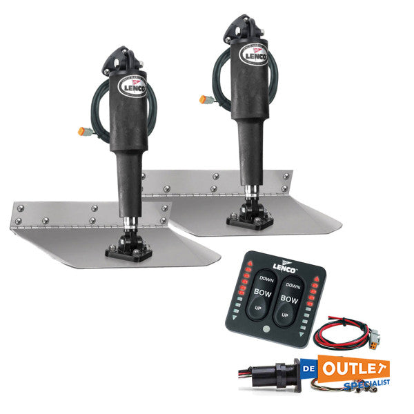 Lenco 9 x 24 polegadas kit automático de separadores de caimento elétrico 12V - TT9X24I