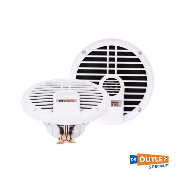 German Maestro dvosistemski vodootporni zvučnik bijele boje 130W