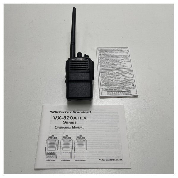Vertex Standard handhållen 2-vägs 16-kanals radio vhf - VX821 ATEX