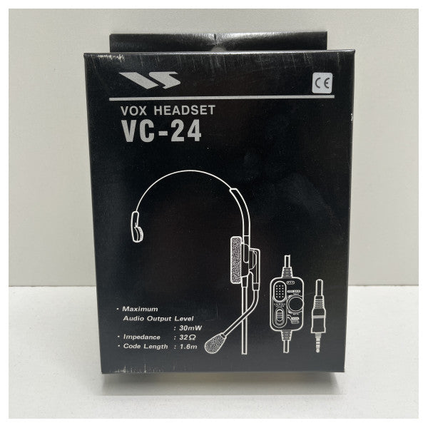 Vertex VC24 VOX | PTT headset med mikrofon - A08310002