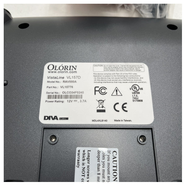 Vistaline 15 inch touchscreen Marine Display with Bracket - VL15772/VO1501