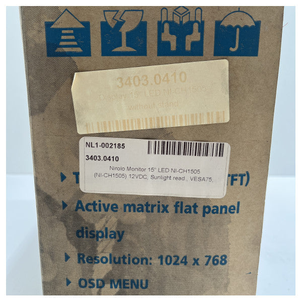 Nirolo ta '15 pulzier Monitor LED Dimmable Marittimu - Ni -CH1505