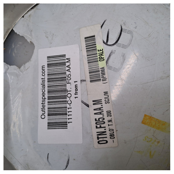 SCM Caraibi Vigia de abertura em aço inoxidável de 200 mm