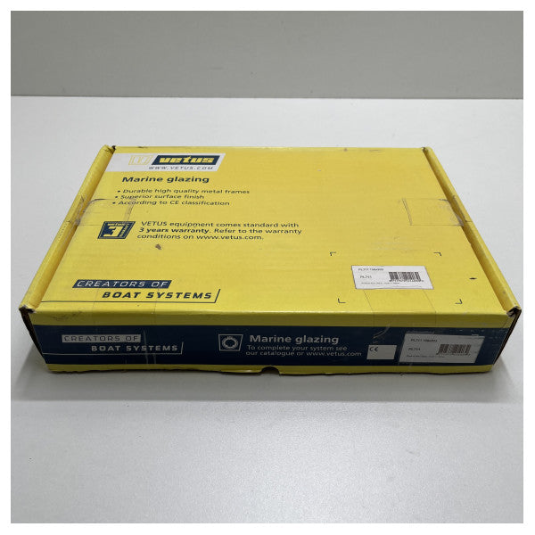 Vetus PL711 アルミ舷窓 156 x 303 mm ブラック