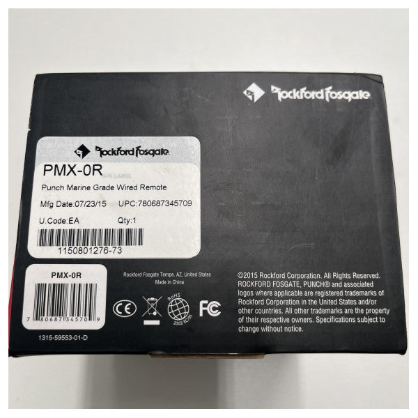 ロックフォード・フォズゲート PMX-0R マリン・オーディオ・コントローラー ブラック