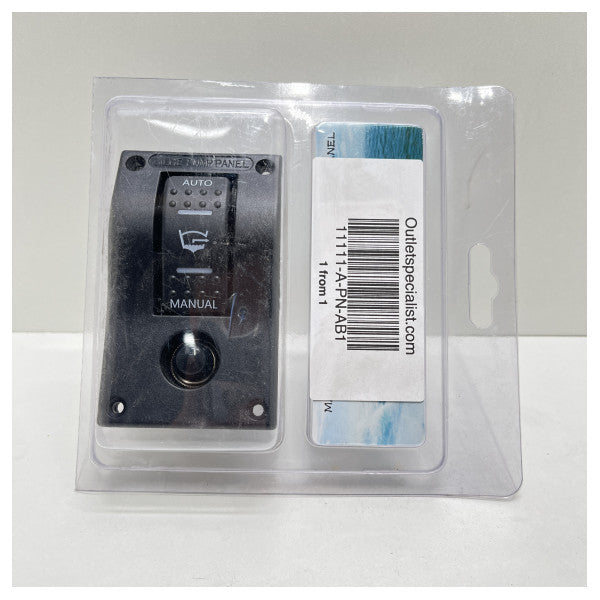 Allpa PN-DCS2 universal brytarpanel för länspump svart