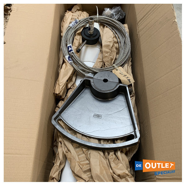 Oceanhelm Pacific beyaz direksiyon kaide sistemi kiti kablolu - SET0H06