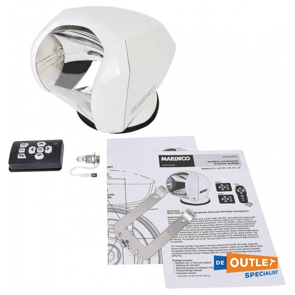 Marinco Precision 12V 100W elektrischer Suchscheinwerfer weiß - SPL-12W