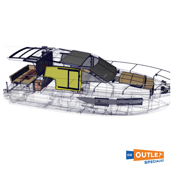 Desni prozor Lewmar Sealine C335V s kliznim vratima - TBF3279