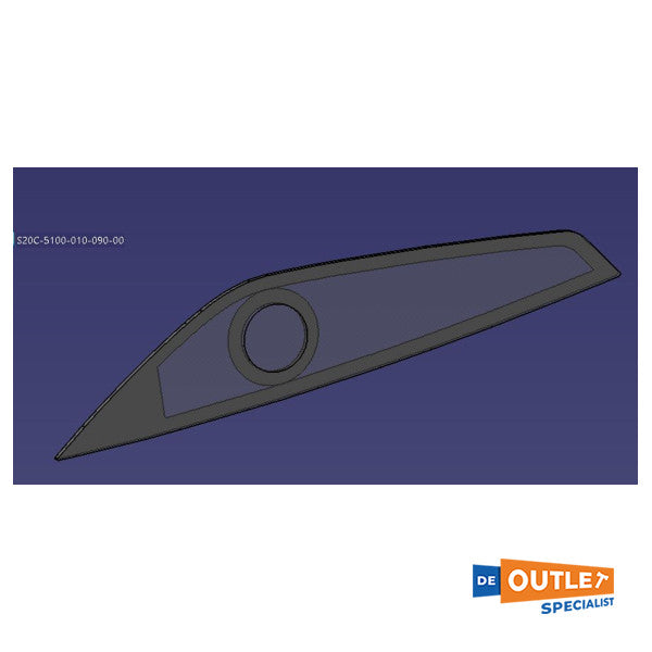 Lewmar Sealline S335V prozorska prozora s prozorom s Porthole Black - TBF3694